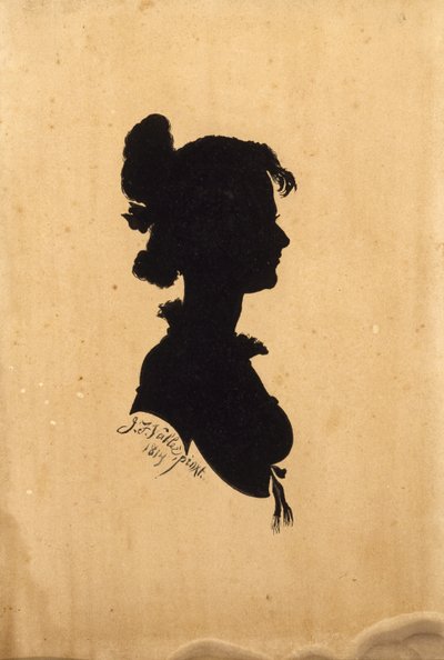 Silhouette of Madame Olivette Sterne, 1814 by Jean Francois Vallee